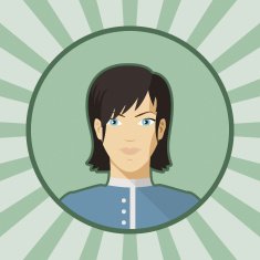 Single vector woman avatar N3
