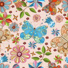 Butterfly seamless pattern N8