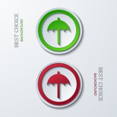 Vector modern circle icons N11