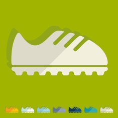 Flat design sneakers N12