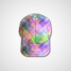 Abstract illustration on peaked cap N21