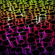 Abstract geometric seamless pattern with stripes