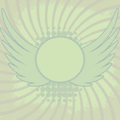 Abstract background with wings