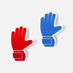 realistic design element gloves N25