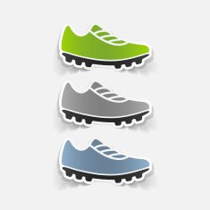 realistic design element sneakers N45