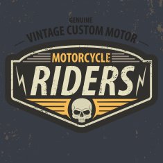 vintage riders typographic for t-shirt design tee graphic vector