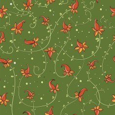 pattern with exotic flowers N2