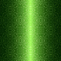 Damask vintage floral green seamless pattern background