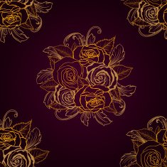 Seamless pattern with roses N11