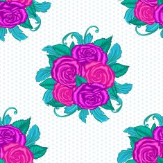 Seamless pattern with roses N12