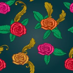 Seamless pattern with roses N15