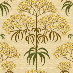 Traditional floral pattern in retro style