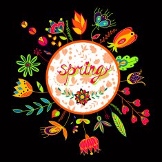 Beautiful seamless floral pattern Spring N2