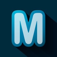 Volume icons alphabet M N5