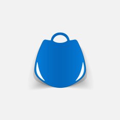Realistic paper sticker handbag N5