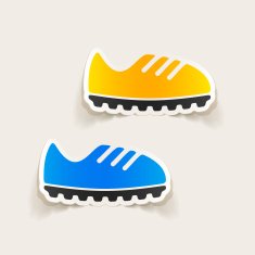 realistic design element sneakers N47