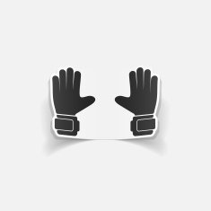 realistic design element gloves N29