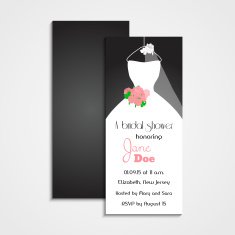 Bridal shower invitation card Vector illustration N4