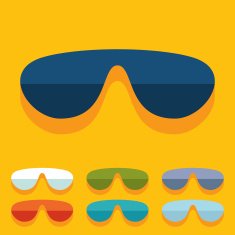 Flat design sunglasses N13