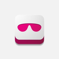 square button sunglasses N35