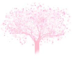 Valentine tree with hearts EPS 8