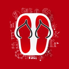 Drawing business formulas slippers N6