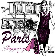 Woman shopping in Paris N2