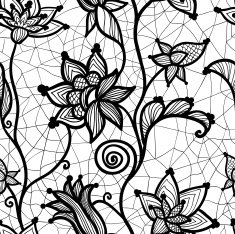 Flower lacy seamless background N3