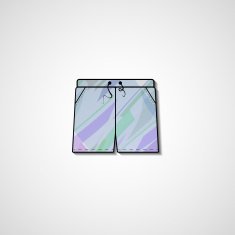 Abstract illustration on shorts N28