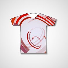 Abstract illustration on t-shirt N17