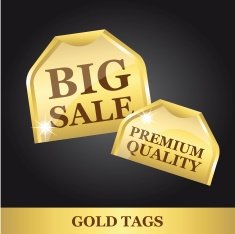 gold tags