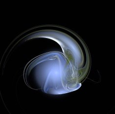 Digital Fractal on Black N1185