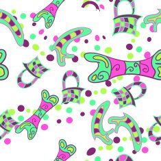 Seamless pattern with abstract elements for your design