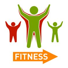 Slim and Fat Peple Figires Fitness Progress Body Vector