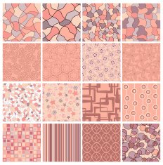 set of abstract hand-drawn background N2