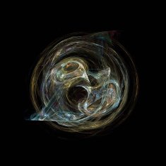 Digital Fractal on Black N1225