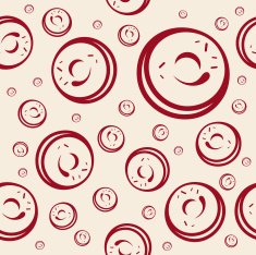 Vector donuts pattern
