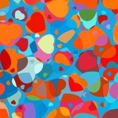 Ð¡olorful heart vector pattern EPS 8 N2