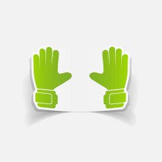 realistic design element gloves N33