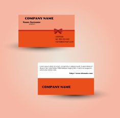 modern business card vector template N2