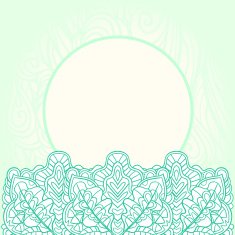 Ornate mint background N2