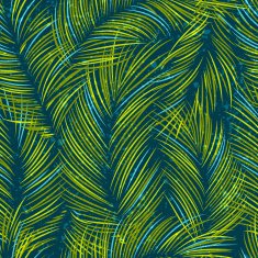 Seamles vector background with tropical palm leaves N6