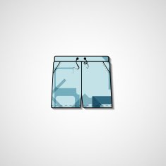 Abstract illustration on shorts N33