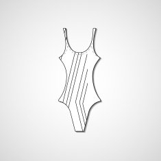 female swimsuit isolated N35