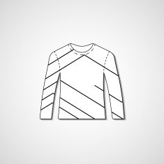 Abstract illustration on sweater N34