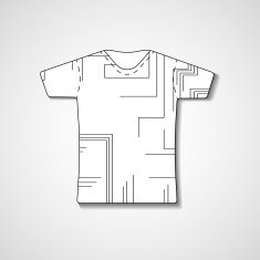 Abstract illustration on t-shirt N22