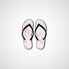Abstract illustration on flip flops N37