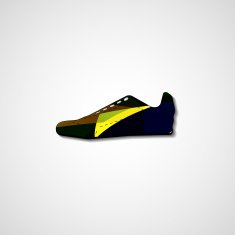 Abstract illustration on sneakers N36