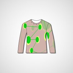 Abstract illustration on sweater N38