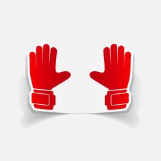 realistic design element gloves N36